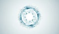 Digital technology abstract background with circular innovation concept Royalty Free Stock Photo