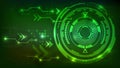 Digital technology abstract background green Royalty Free Stock Photo