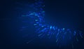 Digital technology ai abstract business blue background for future science and data banner concept. Network connection Royalty Free Stock Photo