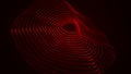 Digital technology background. Big Data visualization. Dynamic wave of glowing particles. Abstract background. 3d Royalty Free Stock Photo