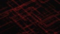 Digital technology background. Big data visualization. Technology and science. 3d rendering Royalty Free Stock Photo