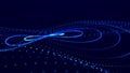 Digital technology background.Big data visualization. Technology and science. 3d rendering Royalty Free Stock Photo