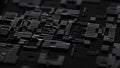Digital technology background. Directed stream of luminous particles. Big data visualization. 3d rendering