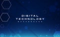 Digital technology banner blue green background concept cyber technology abstract tech innovation future data internet network Royalty Free Stock Photo