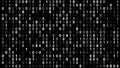 Digital technology binary on black exploring texture and science of cyber security, cyber attacks, and encoded binary code Royalty Free Stock Photo