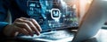 Digital technology, data analysis, artificial intelligence, computer, laptop, user interface, modern workspace, innovation