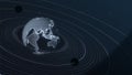 Digital Technology Earth Planet Orbit Background Royalty Free Stock Photo