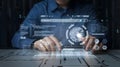 Digital Technology Interface Futuristic Programmer Working Modern Design Software Development Data Analytics