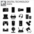 Digital technology set, Gadgets Royalty Free Stock Photo