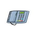 digital telephone office isolated icon