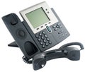 Digital telephone set, off-hook Royalty Free Stock Photo