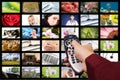 Digital television. Remote control. Royalty Free Stock Photo