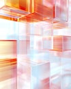 Digital Tesseract Showcase: Illuminated Layers in 3D Visual Space