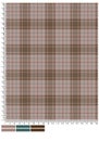 Sand brown and Brown toned plaid textile pattern for garments making Royalty Free Stock Photo