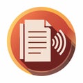 Digital TexttoSpeech Accessibility Icon Royalty Free Stock Photo