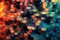 Fusion of geometric shapes, metallic surfaces, and illuminated lines. Generative AI