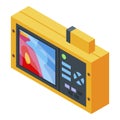 Digital thermal imager icon, isometric style Royalty Free Stock Photo