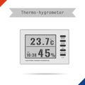 Digital thermometer hygrometer icon