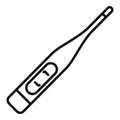 Digital thermometer icon outline vector. Medical fever Royalty Free Stock Photo