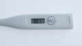 Digital thermometer isolated on white used to measure body temperature