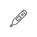 Digital Thermometer line icon.