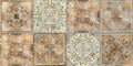 Digital tile design ceramic wall damask decoration