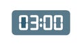 Digital Time Display for Clocks and Schedules, vector design Generative AI Royalty Free Stock Photo
