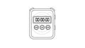 Digital Timer with Start, Stop, and Reset Buttons for Precise Timing Royalty Free Stock Photo