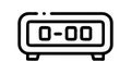 Digital Timer or Clock Display 0,00 Icon Vector, vector design Generative AI Royalty Free Stock Photo