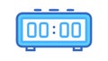 Digital Timer or Clock Icon, Showing Time and Countdown, vector design Generative AI Royalty Free Stock Photo