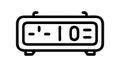 Digital Timer Clock with Time Display Icon, vector design Generative AI Royalty Free Stock Photo