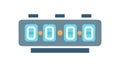 Digital Timer Display, Countdown Clock, Time Measurement, vector design Generative AI Royalty Free Stock Photo