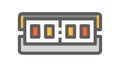Digital Timer Display Icon for Timekeeping and Duration, vector design Generative AI Royalty Free Stock Photo