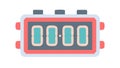 Digital Timer Display Icon Vector, vector design Generative AI Royalty Free Stock Photo