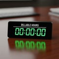 Billable work hours commonly used in professional sectors such as Royalty Free Stock Photo