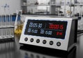 Digital timer displayed in a lab Royalty Free Stock Photo