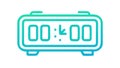 Digital timer displaying 00:00, representing time or countdown, vector design Generative AI Royalty Free Stock Photo