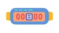 Digital timer icon, representing time and countdowns , vector design Generative AI Royalty Free Stock Photo