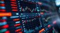 Digital Trading: Charts, Graphs & Crypto Analysis on PC Screen for Online Investment Data & Financial Technology Background