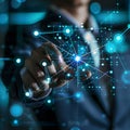 Digital transformation in banking enhances efficiency, AI integration, secure transactions, and customer experience Royalty Free Stock Photo
