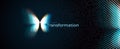 Digital Transformation Business Butterfly Logo Icon Symbol, Big Data Research Analytics Technology, AI Tech Strategy for Royalty Free Stock Photo