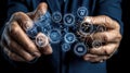 Digital Transformation, Data, Networks, and Security Royalty Free Stock Photo