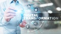 Digital transformation, disruption, innovation. Business and modern technology concept. Royalty Free Stock Photo