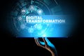 Digital transformation, disruption, innovation. Business and modern technology concept. Royalty Free Stock Photo