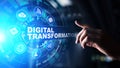 Digital transformation, disruption, innovation. Business and  modern technology concept. Royalty Free Stock Photo