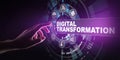 Digital transformation, disruption, innovation. Business and modern technology concept.