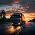 Digital transformation enhances logistics and transportation with automation, analytics, and real-time visibility Royalty Free Stock Photo