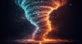 Digital Transformation and Information Overload Metaphor. Royalty Free Stock Photo