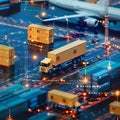 Digital transformation in logistics boosts efficiency, transparency, and automation for smarter supply chains Royalty Free Stock Photo