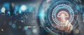 Digital transformation strategy for enhancing business performance concept.
